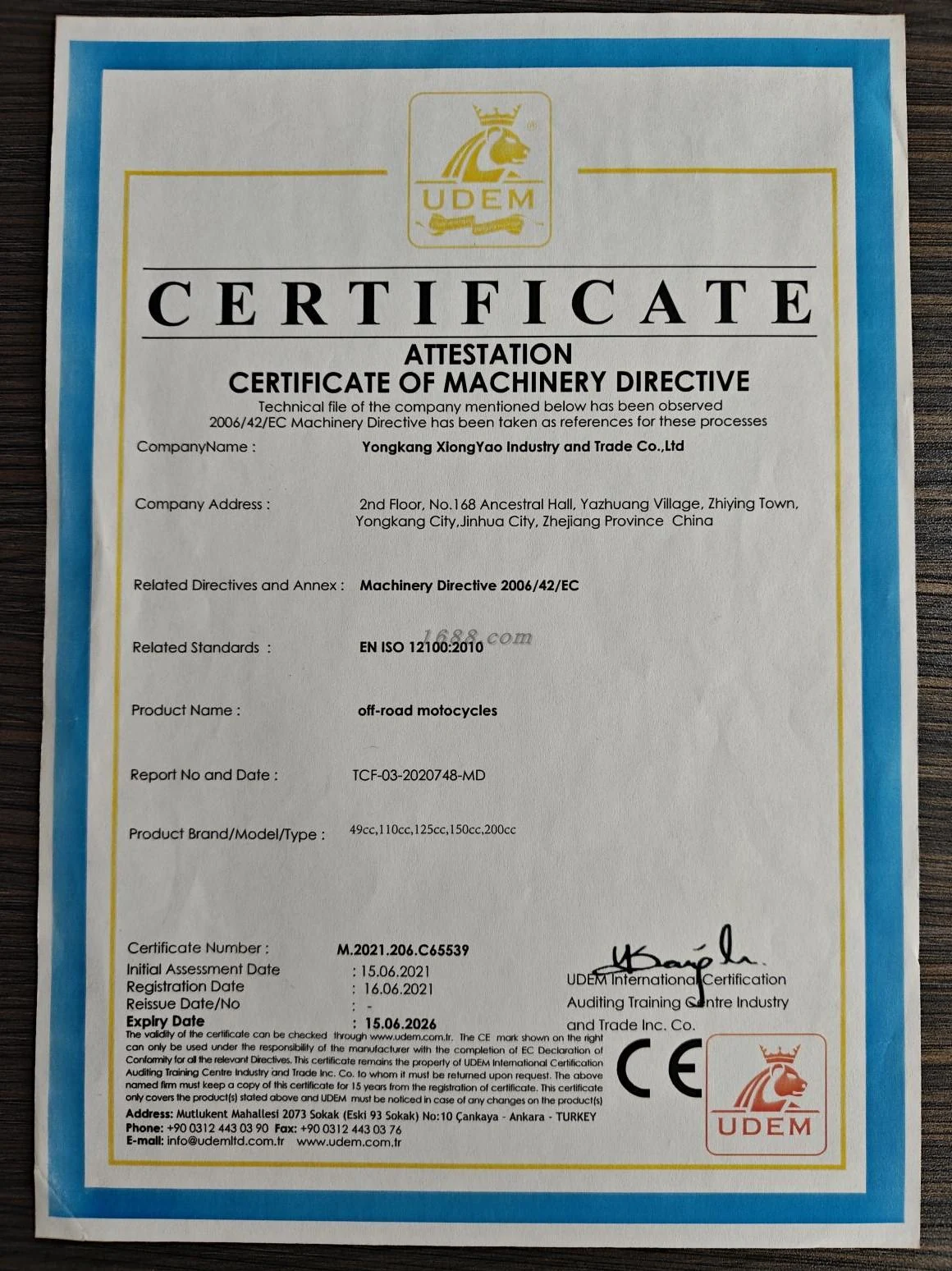 CE-related document working image