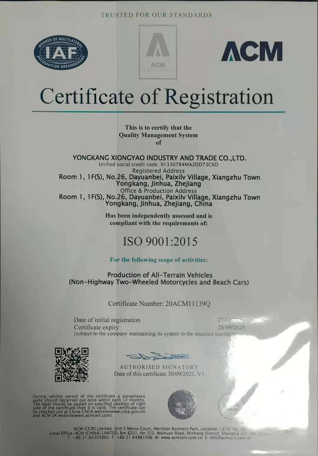 ISO 9001 document working image